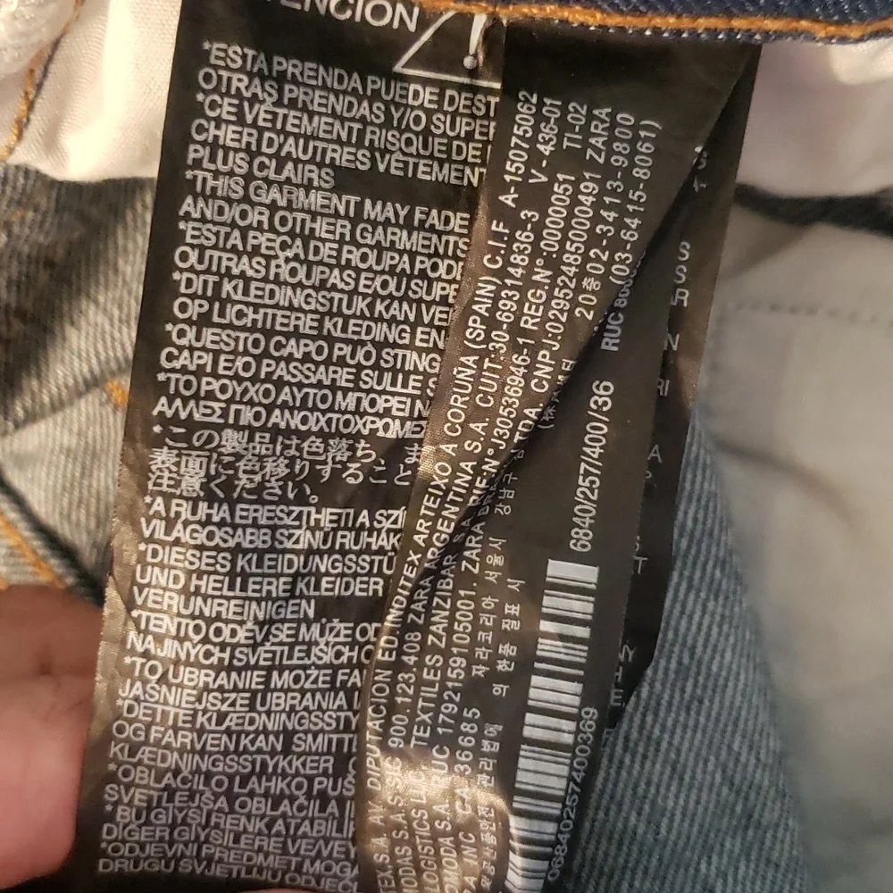 ZARA WOMAN THE REAL STRAIGHT HIGH RISE JEAN - Picture 11 of 12